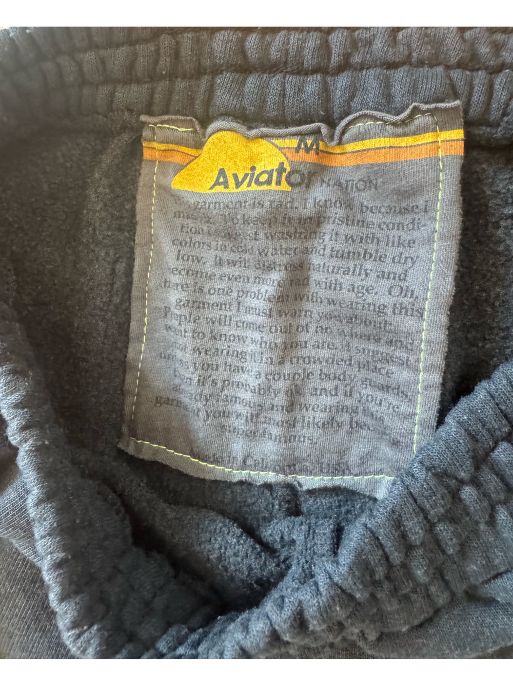 Aviator Nation Wide Leg Pocket Sweatpants - Size Medium - Picture 11 of 13